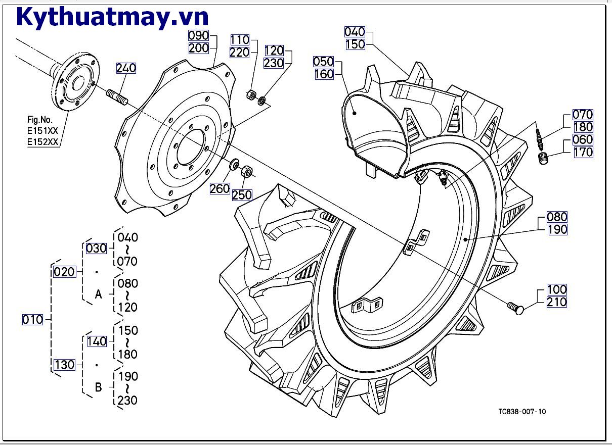 Bánh sau ( 13.6-25) thay đổi